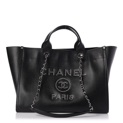 Chanel Caviar Medium Studded Deauville Tote Black 1 of 7