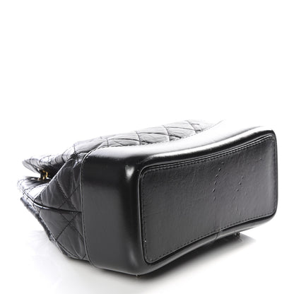 Chanel Aged Calfskin Quilted Gabrielle Backpack Black 3 of 10