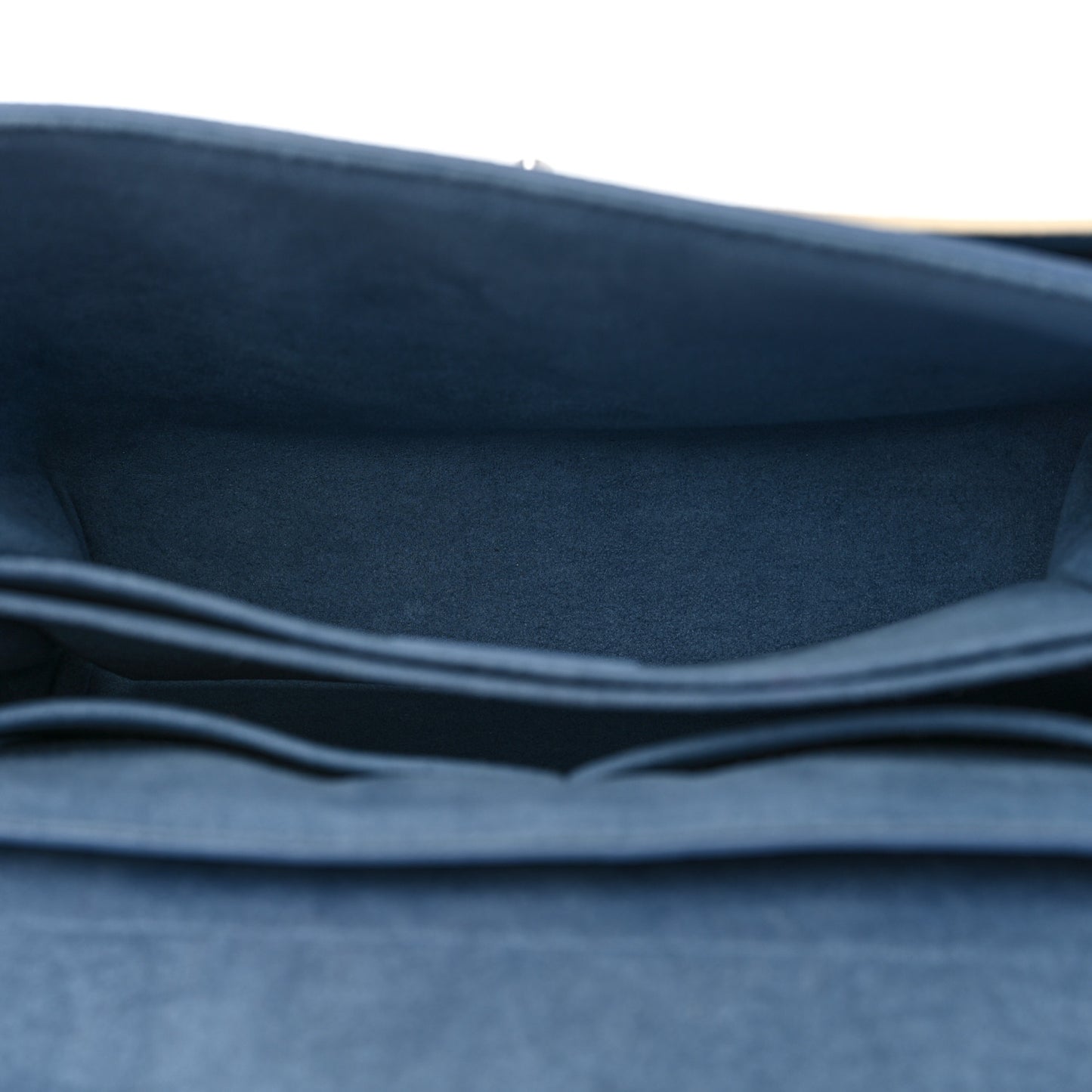 Soft Calfskin My Lockme Top Handle Blue Jean Creme