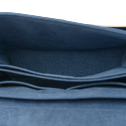 Louis Vuitton Soft Calfskin My Lockme Top Handle Blue Jean Creme 5 of 8