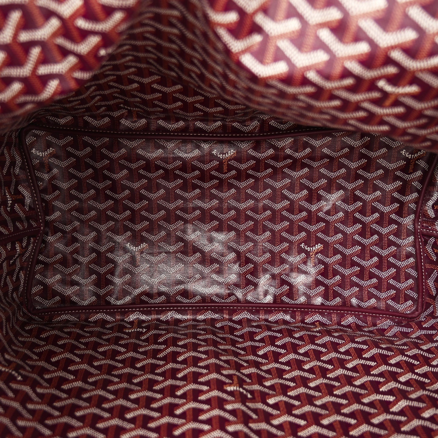 Goyardine Reversible Anjou GM Burgundy