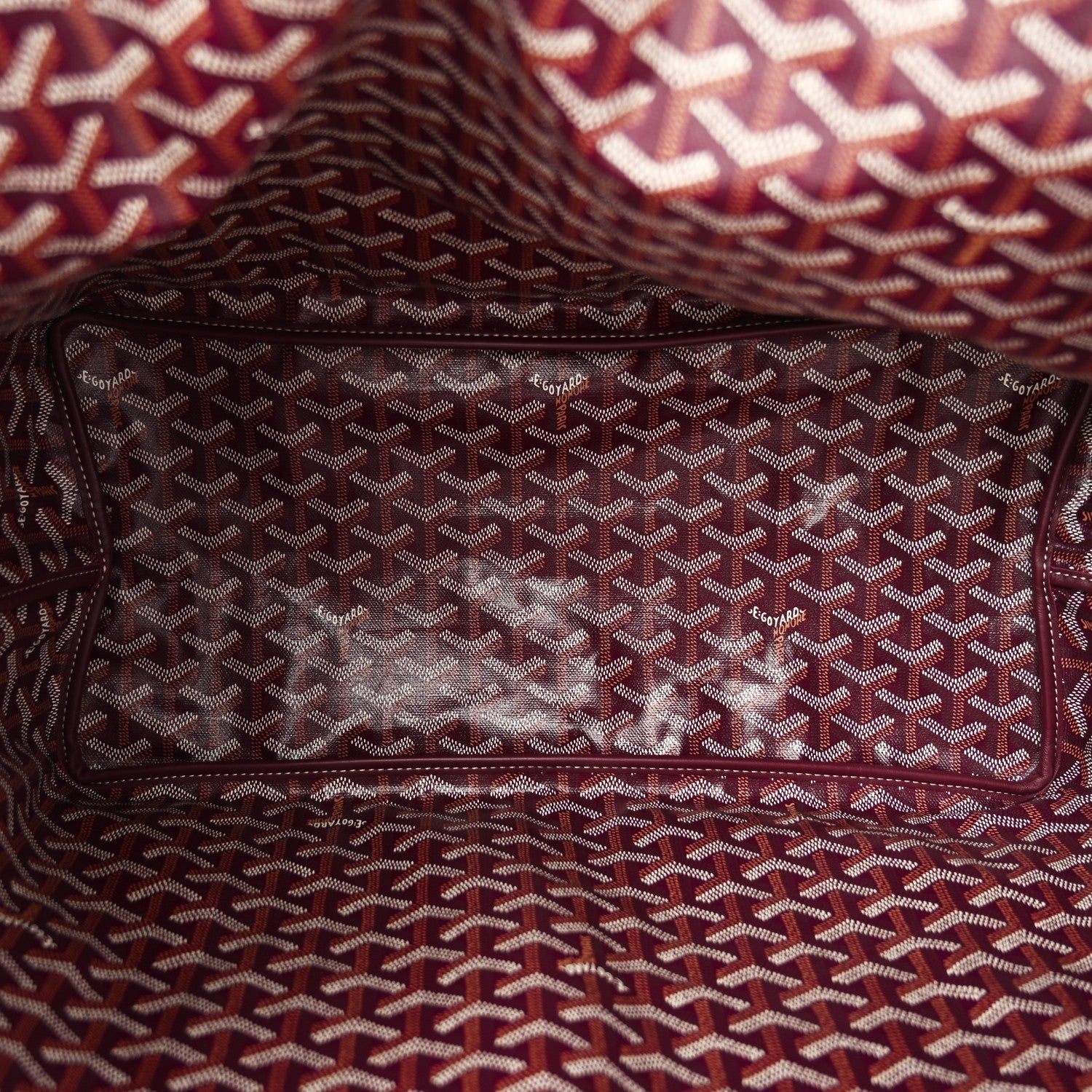 Goyard Goyardine Reversible Anjou GM Burgundy 8 of 17