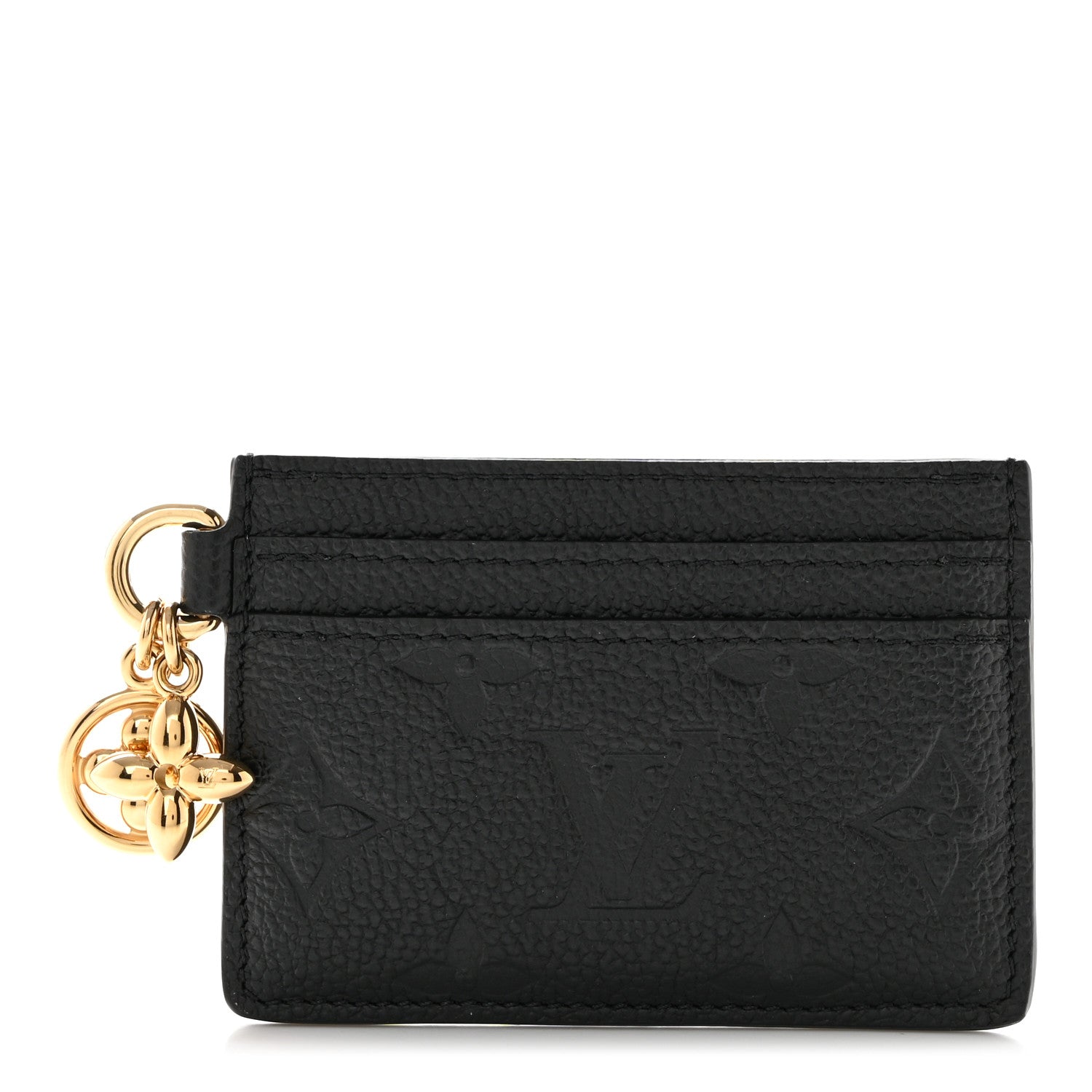 Louis Vuitton Empreinte Monogram LV Charms Card Holder Black 1 of 7