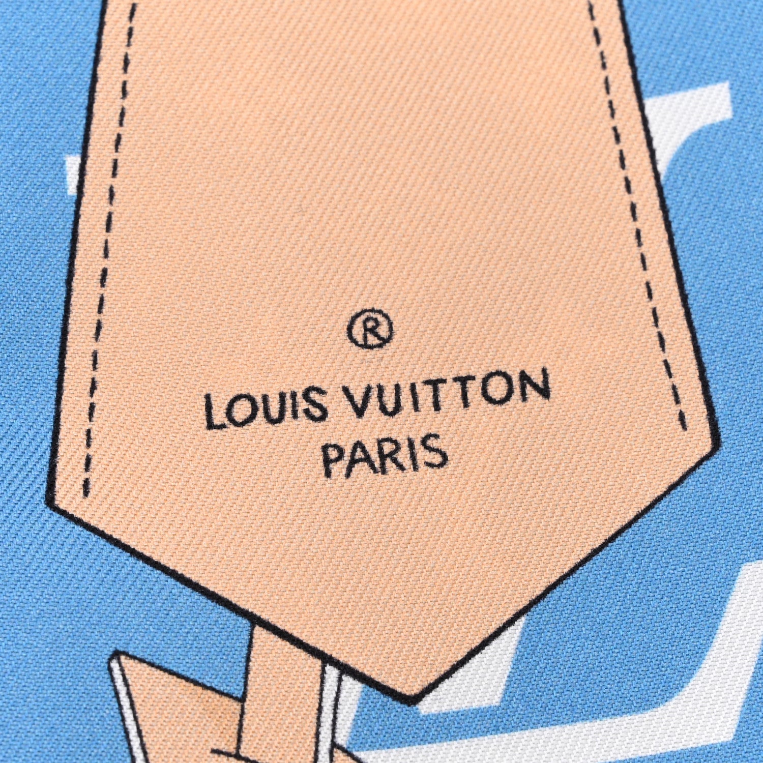Louis Vuitton Silk Monogram Gradient By The Pool Bandeau Blue 3 of 7