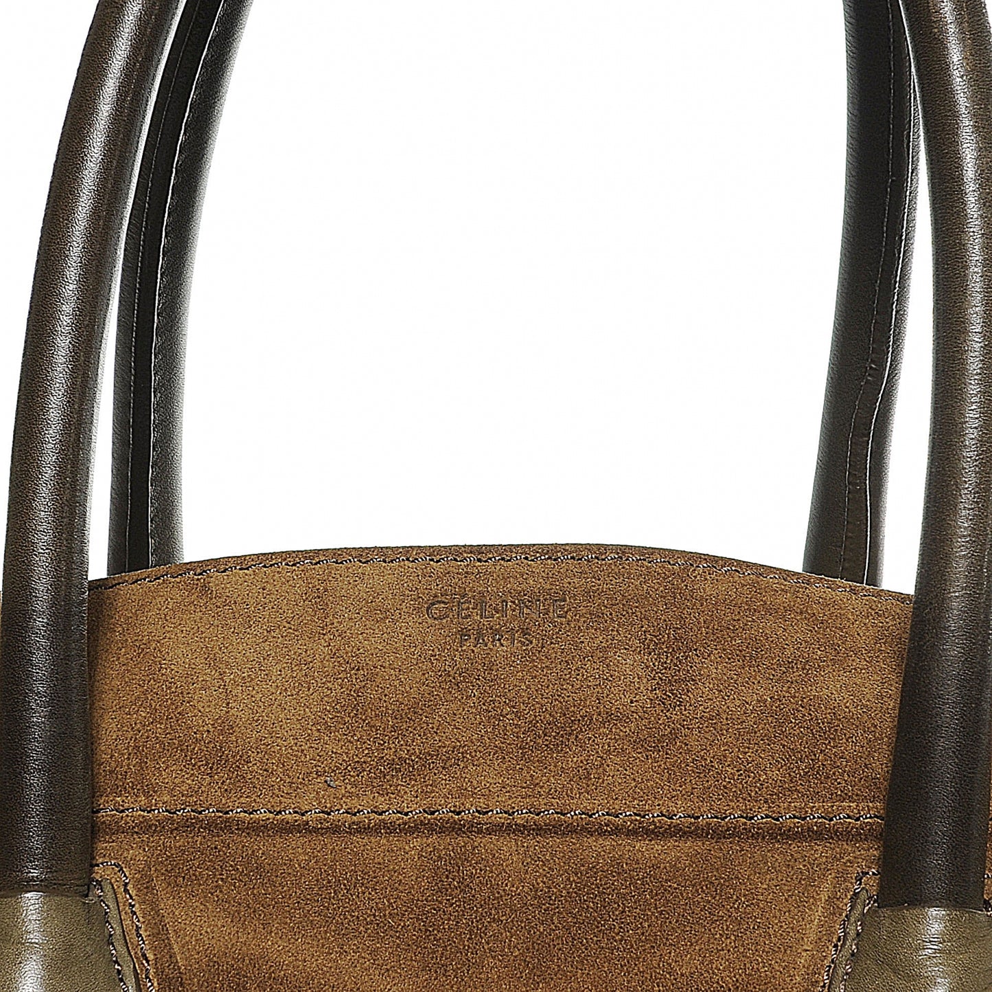 Suede Large Phantom Luggage Olive