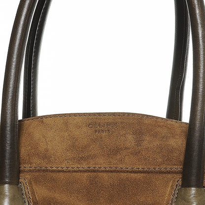 Celine Suede Large Phantom Luggage Olive 11 of 13