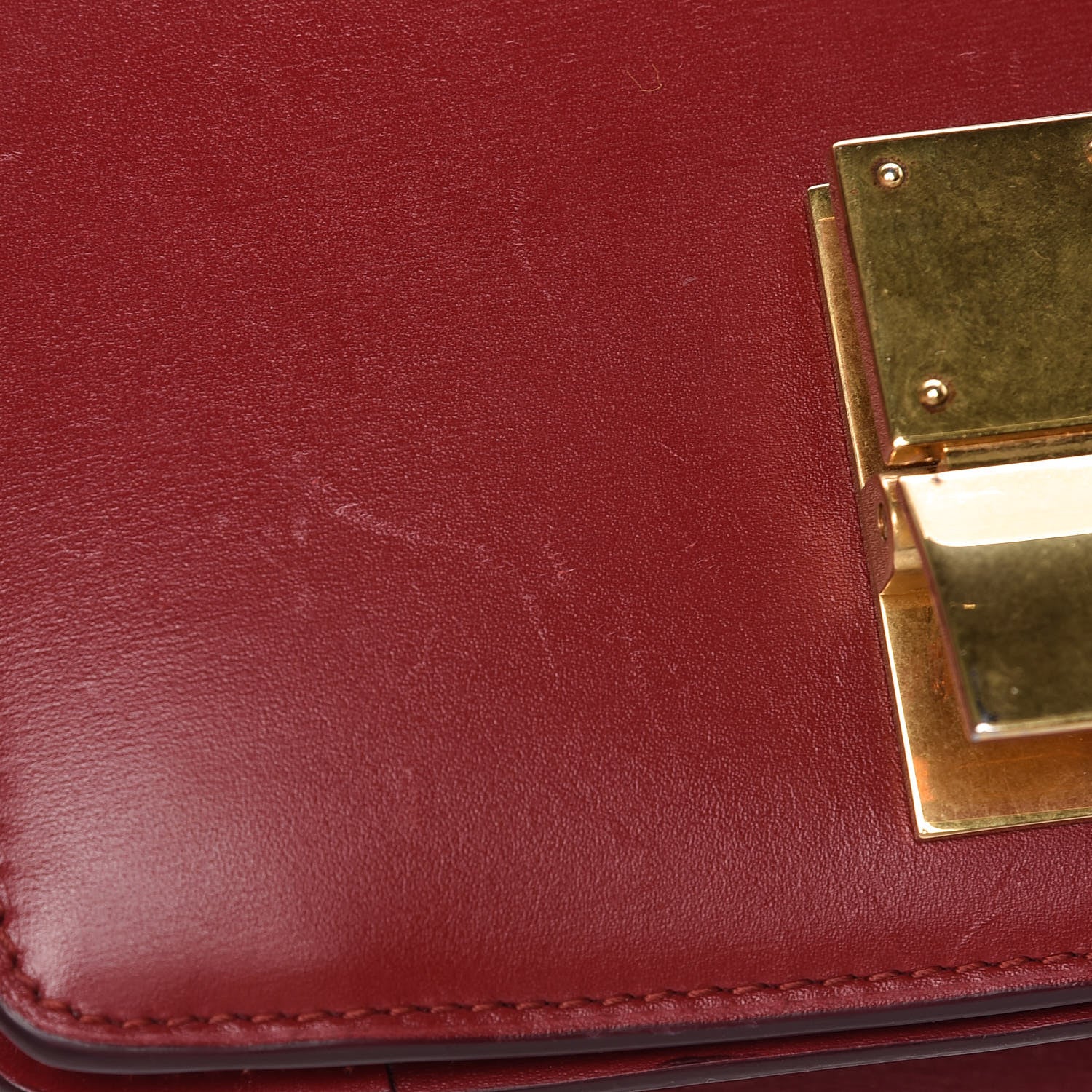 Celine Smooth Calfskin Small Classic Box Flap Bag Red 9 of 13