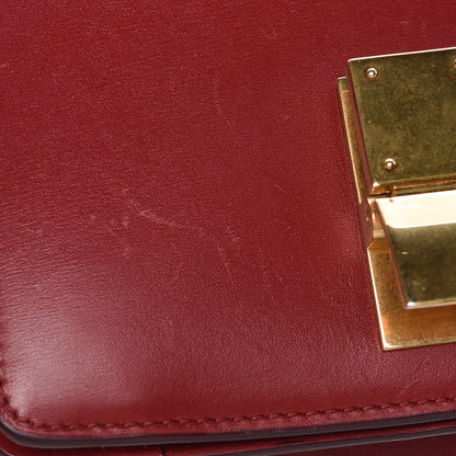 Celine Smooth Calfskin Small Classic Box Flap Bag Red 9 of 13
