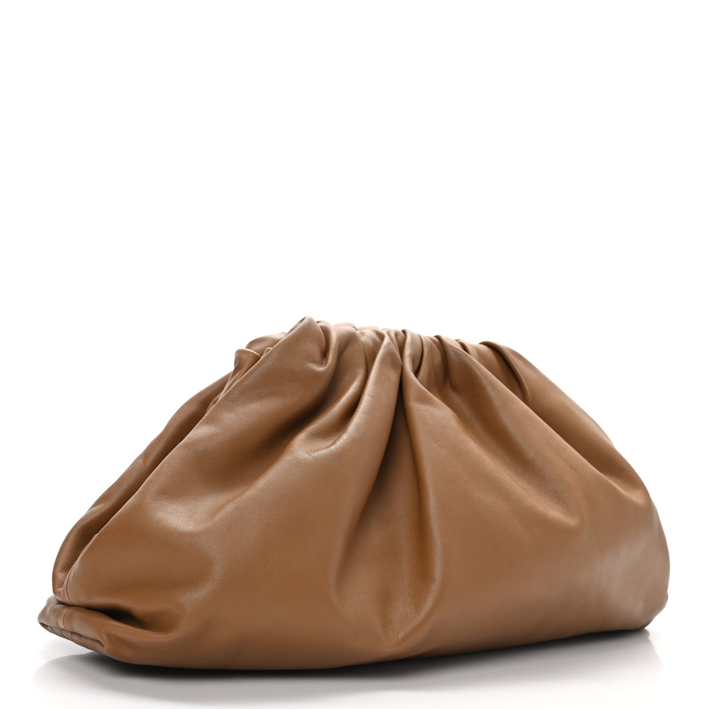 Smooth Butter Calf The Pouch Oversized Clutch Teak