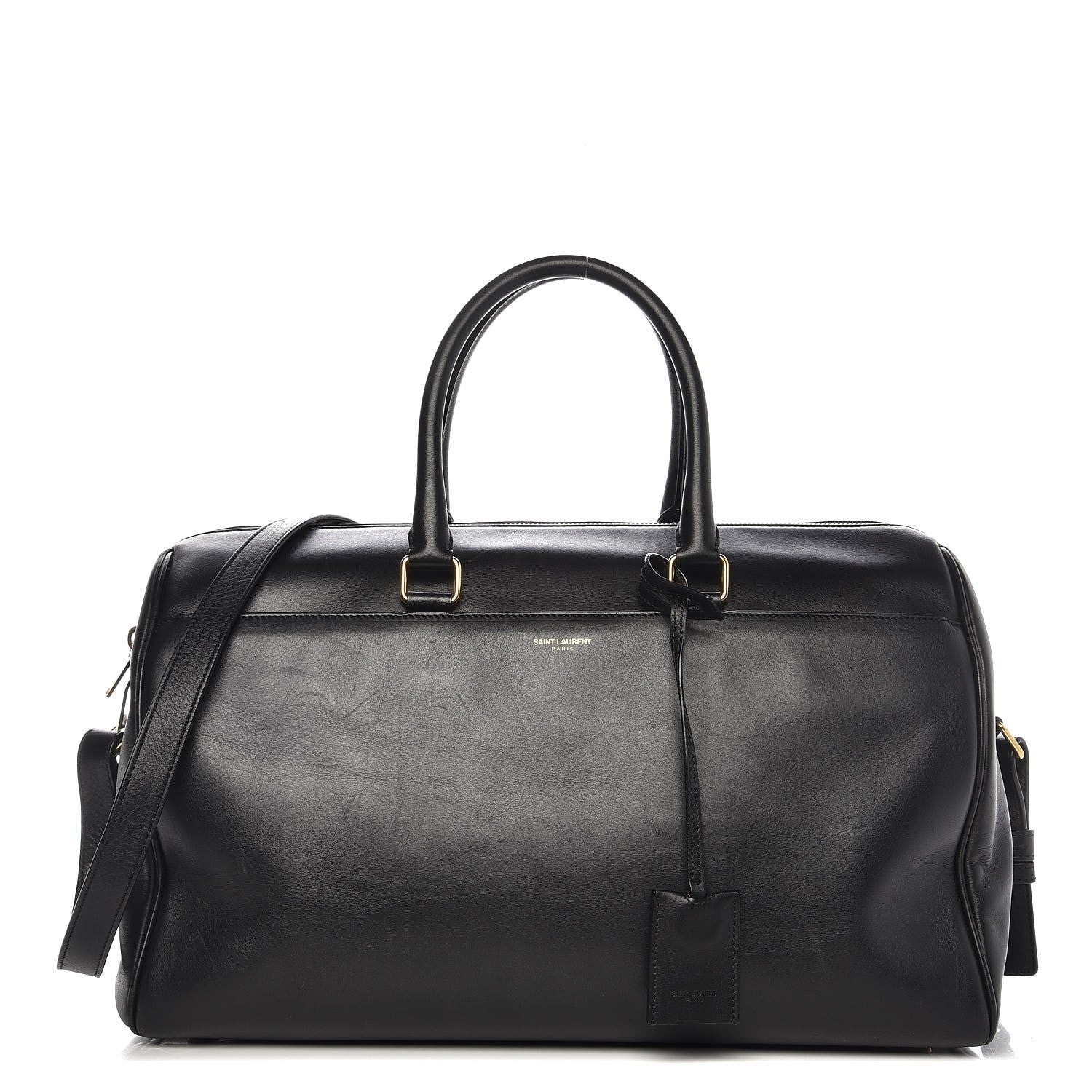Saint Laurent Calfskin Classic Duffle 12 Black 1 of 10