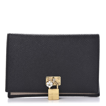Dolce & Gabbana Dauphine Flap Card Holder Black 1 of 8