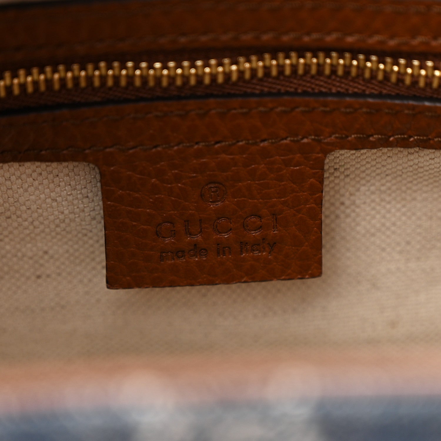 Gucci New Denim GG Monogram Dollar Calfskin Medium Jackie 1961 Tote Blue Tea Cuir Epilog 6 of 12