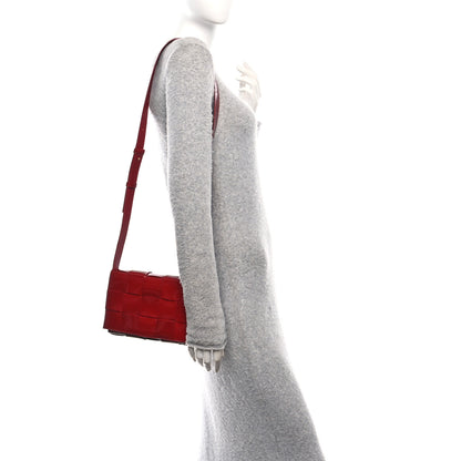 Bottega Veneta Patent Maxi Intrecciato Cassette Crossbody Bag Red 2 of 11
