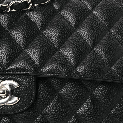 Chanel Caviar Quilted Medium Double Flap Black 8 of 10
