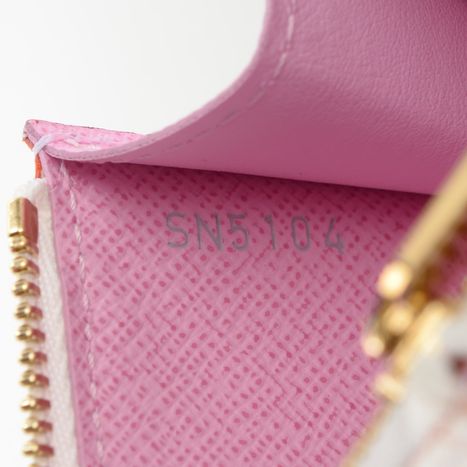 Louis Vuitton Monogram Multicolor Key Pouch White Litchi 6 of 7