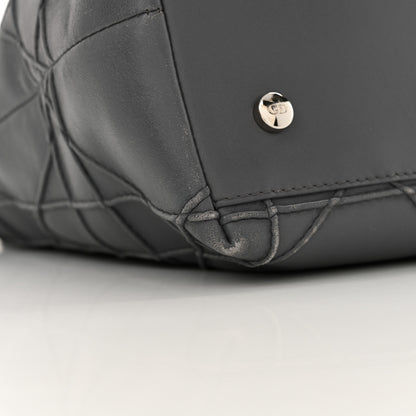 Christian Dior Lambskin Cannage Medium Granville Tote dARK Grey 14 of 14