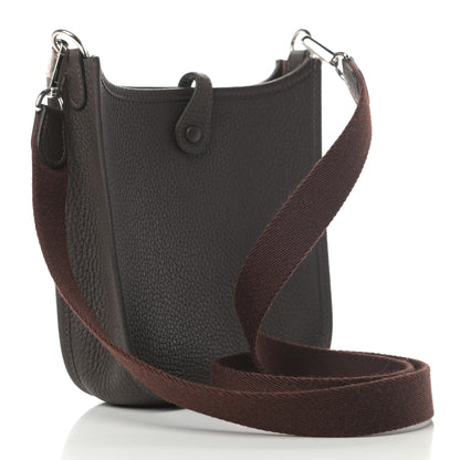 Hermes Taurillon Clemence Amazone Evelyne TPM Ebene Havane 3 of 11