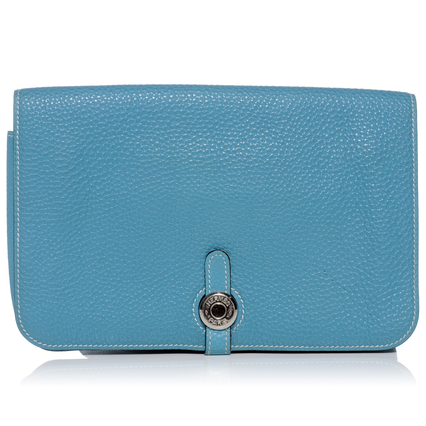 Togo Dogon Wallet Waist Pouch Blue Jean