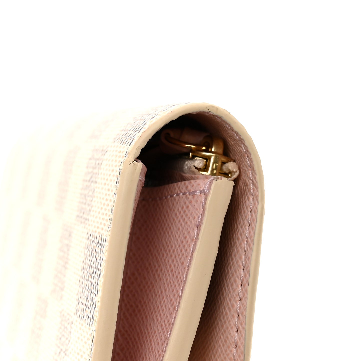 Damier Azur Emilie Wallet Rose Ballerine
