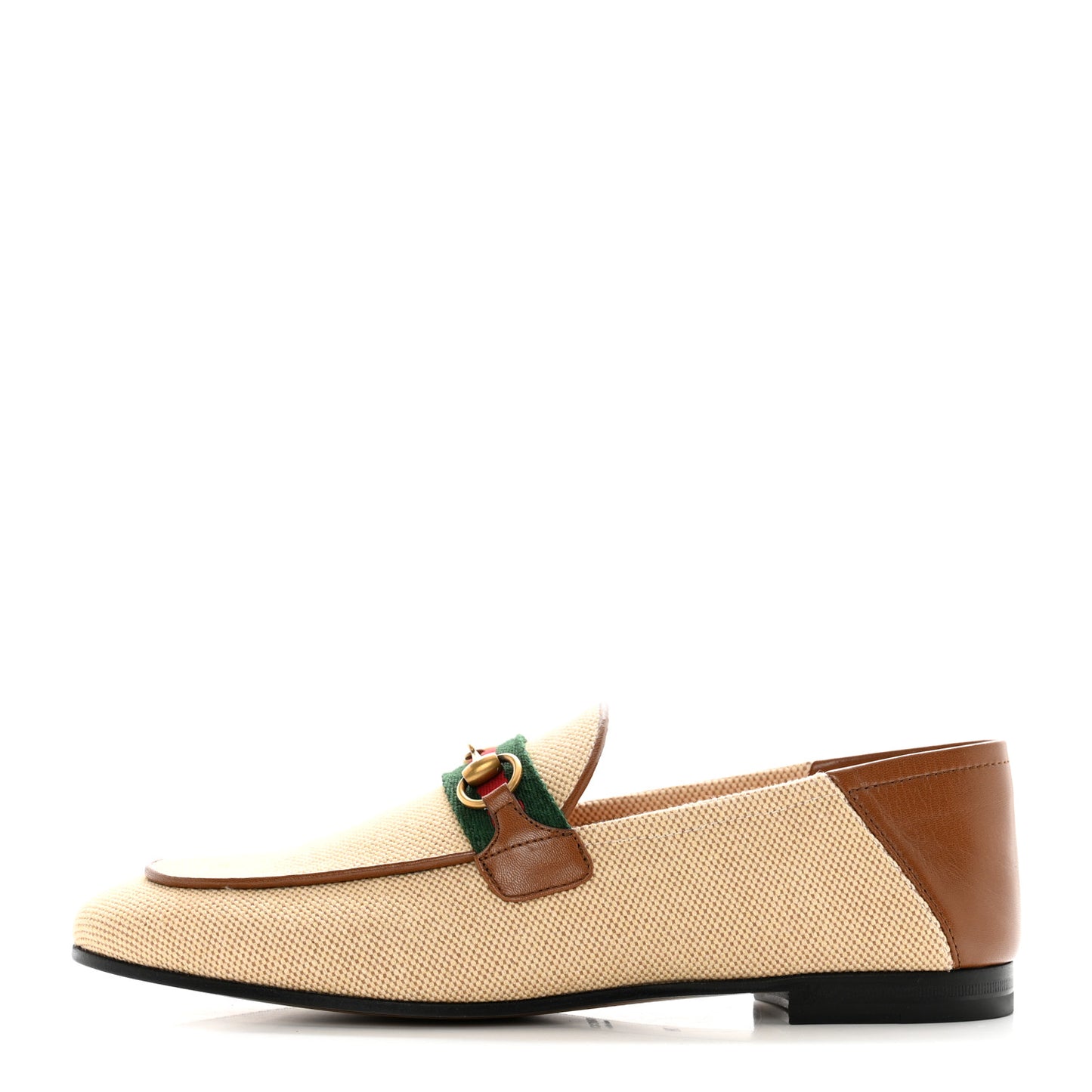 Canvas Malaga Kid Web Womens Horsebit Brixton Loafers 38 Sand Light Cuir