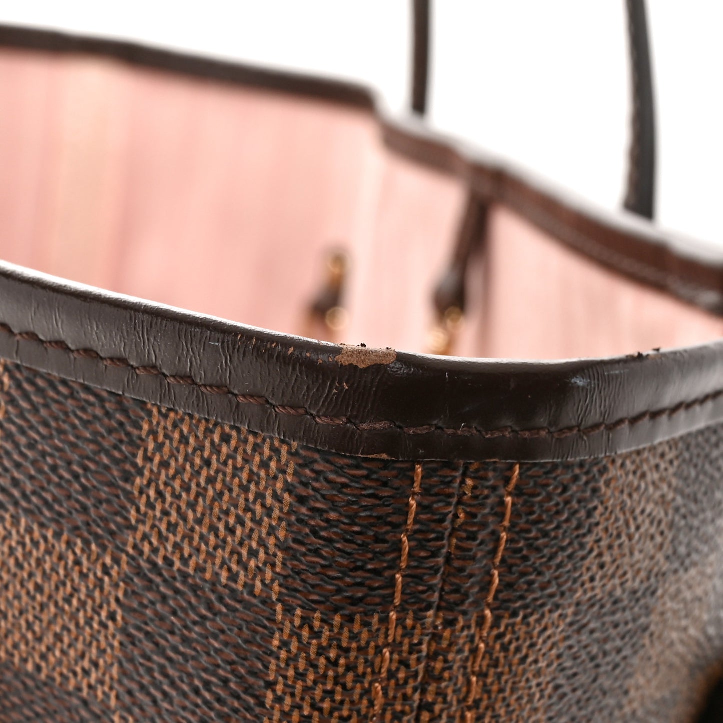 Damier Ebene Neo Neverfull MM Rose Ballerine