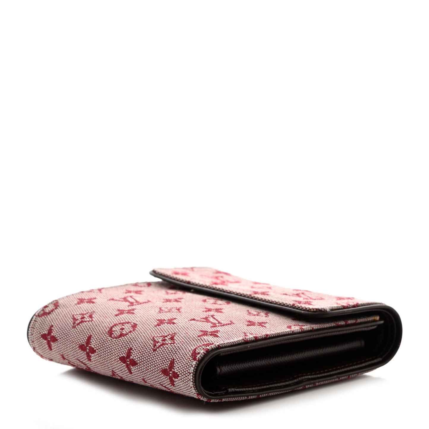 Mini Monogram Lin Compact Wallet Cherry
