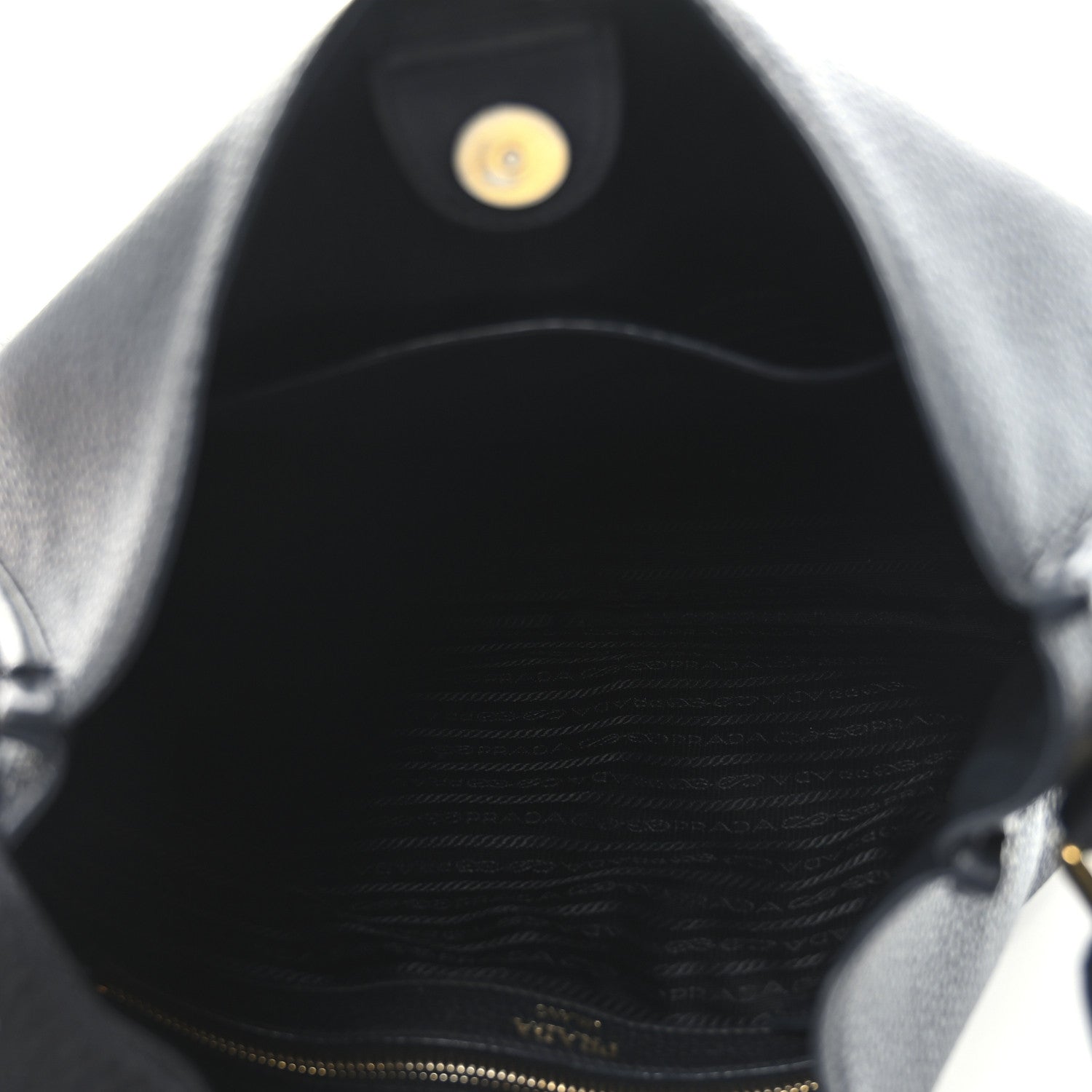 Prada Vitello Daino Hobo Messenger Bag Black 5 of 9