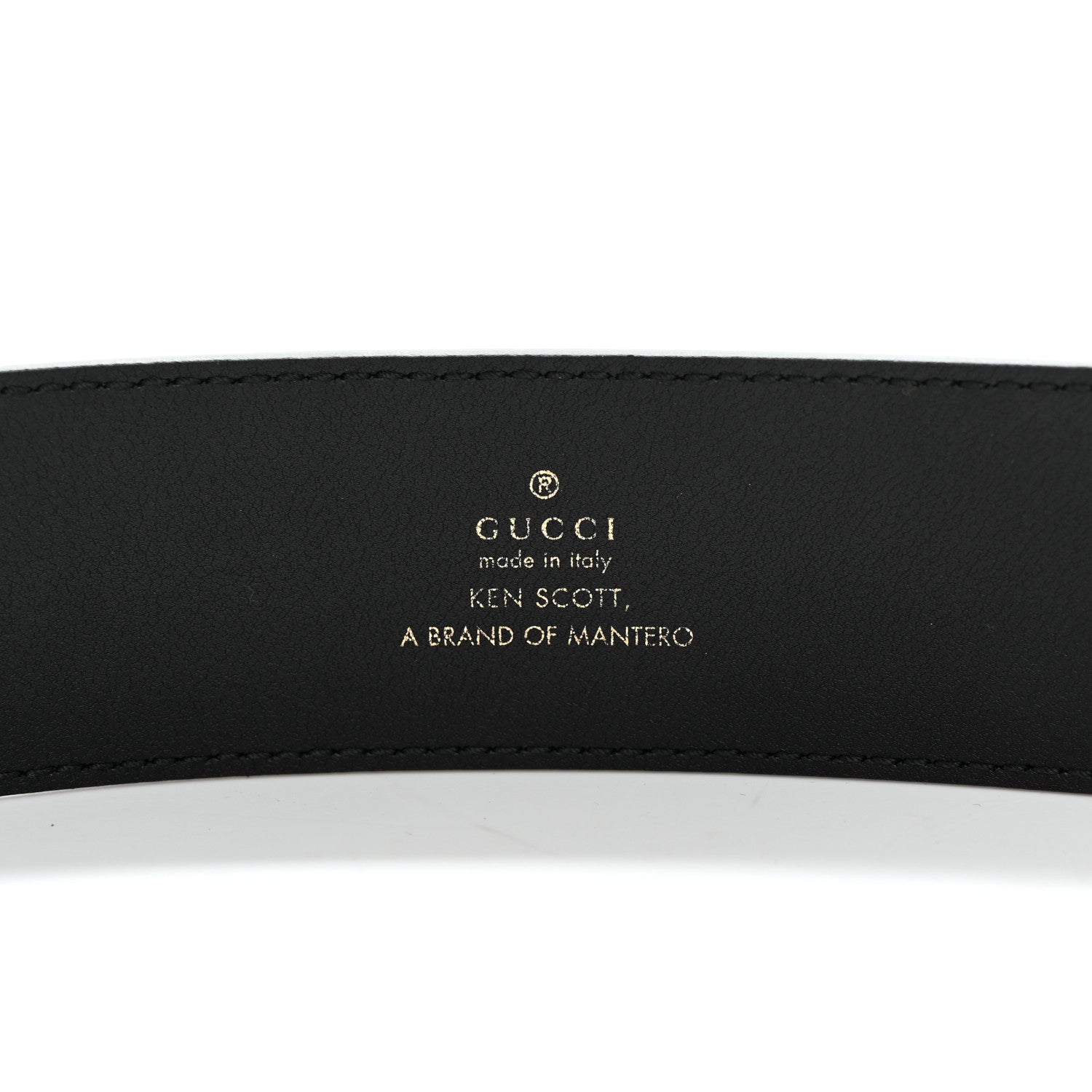 Gucci X KEN SCOTT Calfskin Double G 40mm Belt 80 32 Black Multicolor 3 of 5