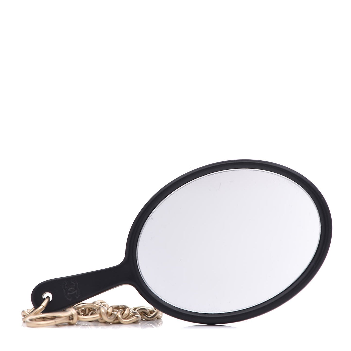 Lambskin Quilted CC Mirror Charm Black