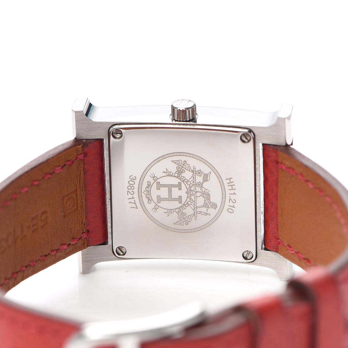 Stainless Steel Epsom 21mm Heure H Hour Quartz Watch Rouge