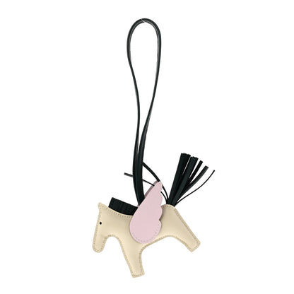 Hermes Milo Lambskin Grigri Rodeo Pegase Horse Bag Charm PM Nata Mauve Sylvestre Vert Cypress 1 of 5