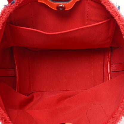 Christian Louboutin Denim Printed Mini Frangibus Tote Blue Multicolor 5 of 9