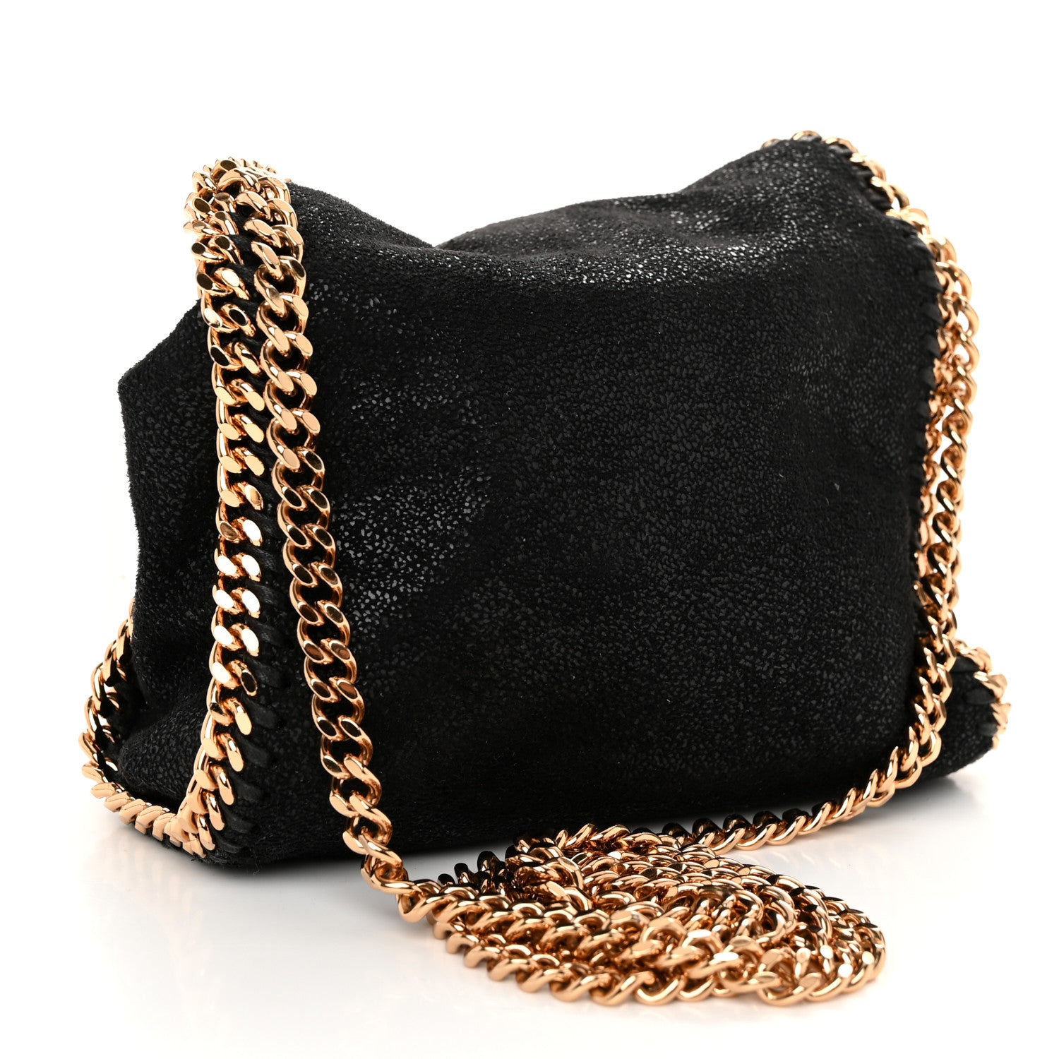Stella McCartney Shaggy Deer Tiny Falabella Tote Black 3 of 10