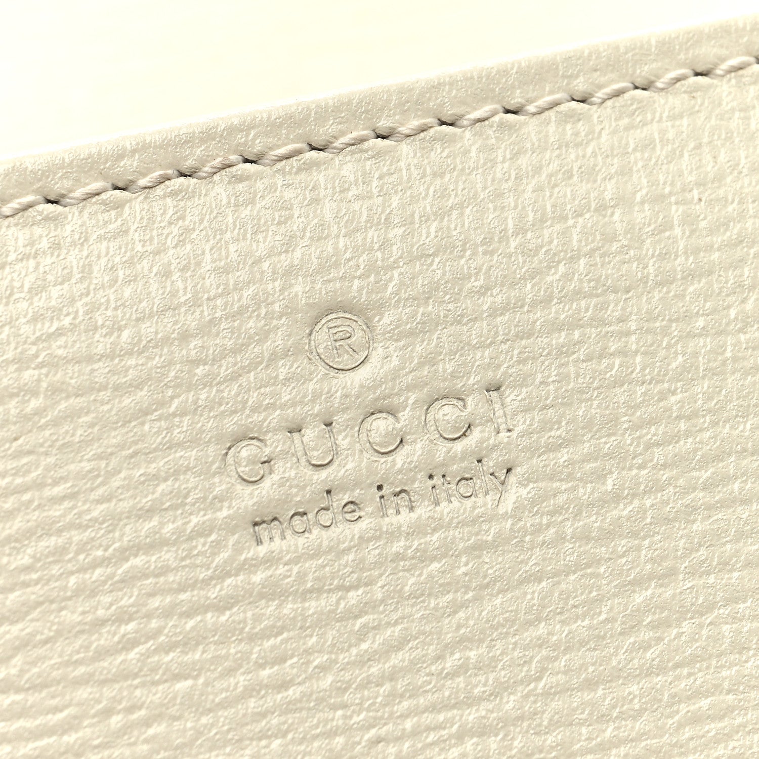 Gucci GG Supreme Monogram Azalea Calfskin Horsebit 1955 Wallet On Chain Beige Ebony Mystic White 5 of 7