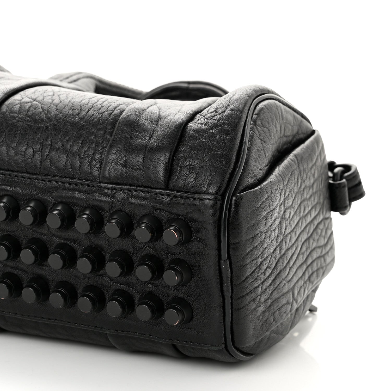 Alexander Wang Pebbled Lambskin Mini Rockie Black Matte Black Hardware 9 of 9