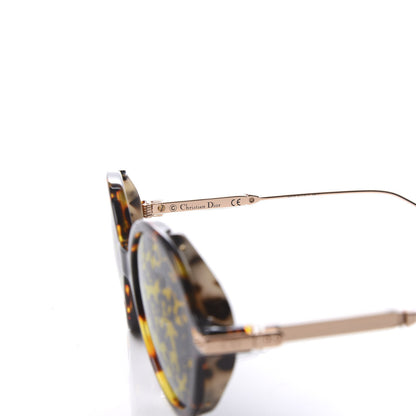 Christian Dior Acetate Leaf Print Umbrage Round Sunglasses Pink Foliage 7 of 9