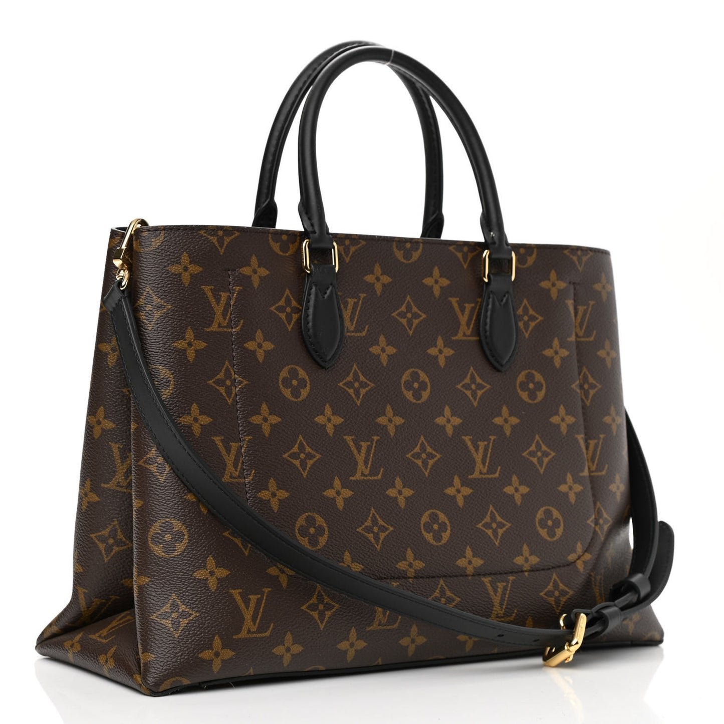Monogram Flower Tote Black
