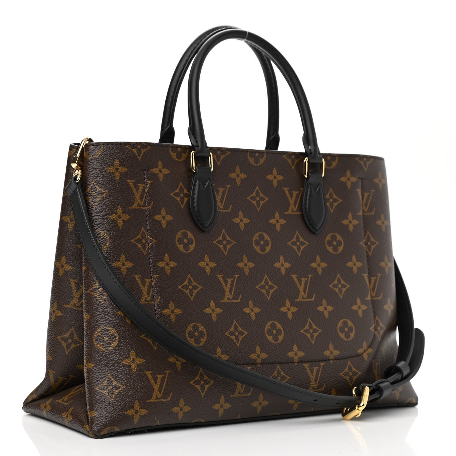 Louis Vuitton Monogram Flower Tote Black 3 of 7