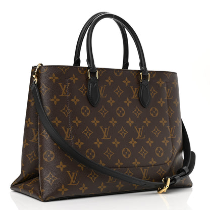 Louis Vuitton Monogram Flower Tote Black 3 of 7