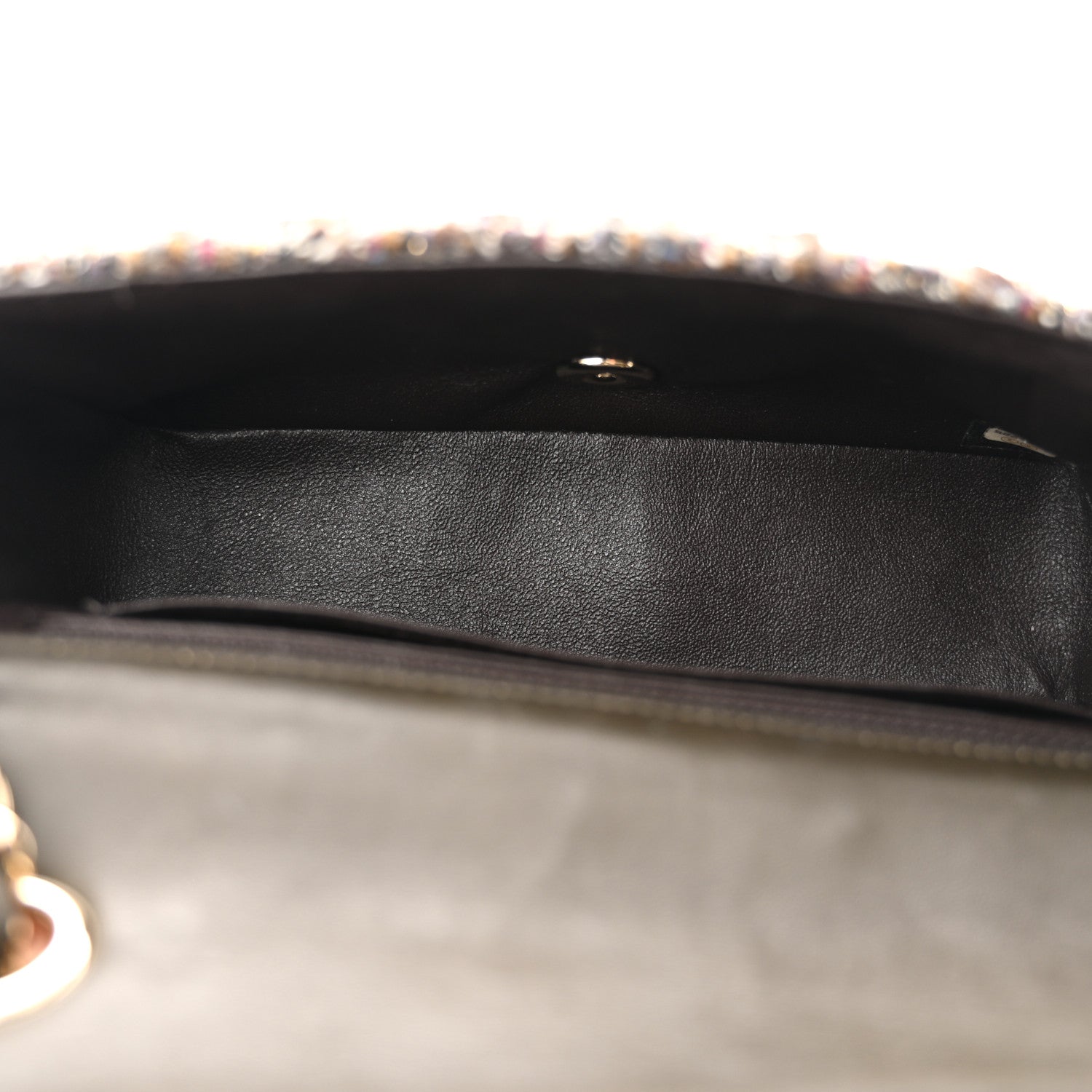 Chanel Tweed Quilted Mini Rectangular Flap Brown Multicolor 5 of 11