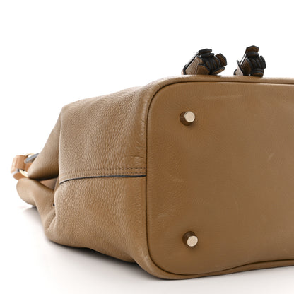Burberry Grainy Calfskin Large Ashby Hobo Sand 13 of 16
