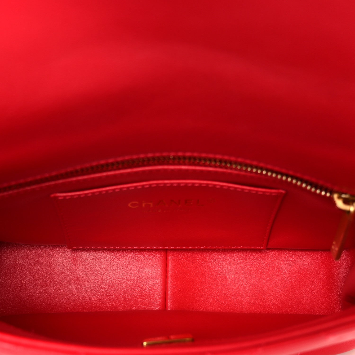 Chanel Lambskin Quilted Small Flap Red 5 of 10