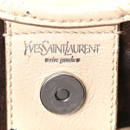 Saint Laurent Calfskin Mombasa Horn Hobo Off White 6 of 9