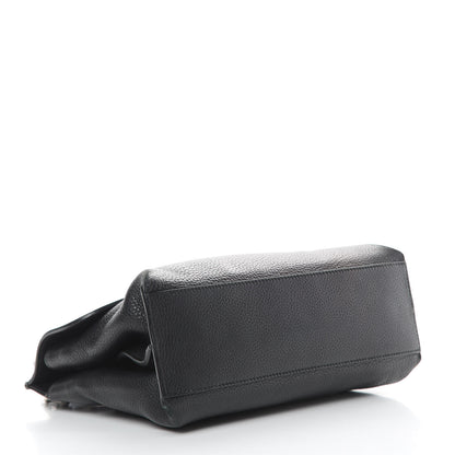 Gucci Cellarius Calfskin Small Bamboo Daily Top Handle Bag Black 4 of 16