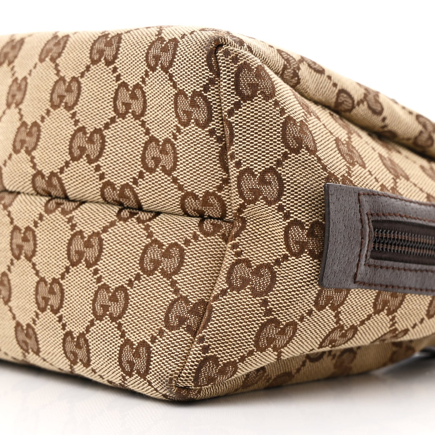 Monogram Calfskin Large Balthus Cosmetic Pouch Beige Ebony Cocoa