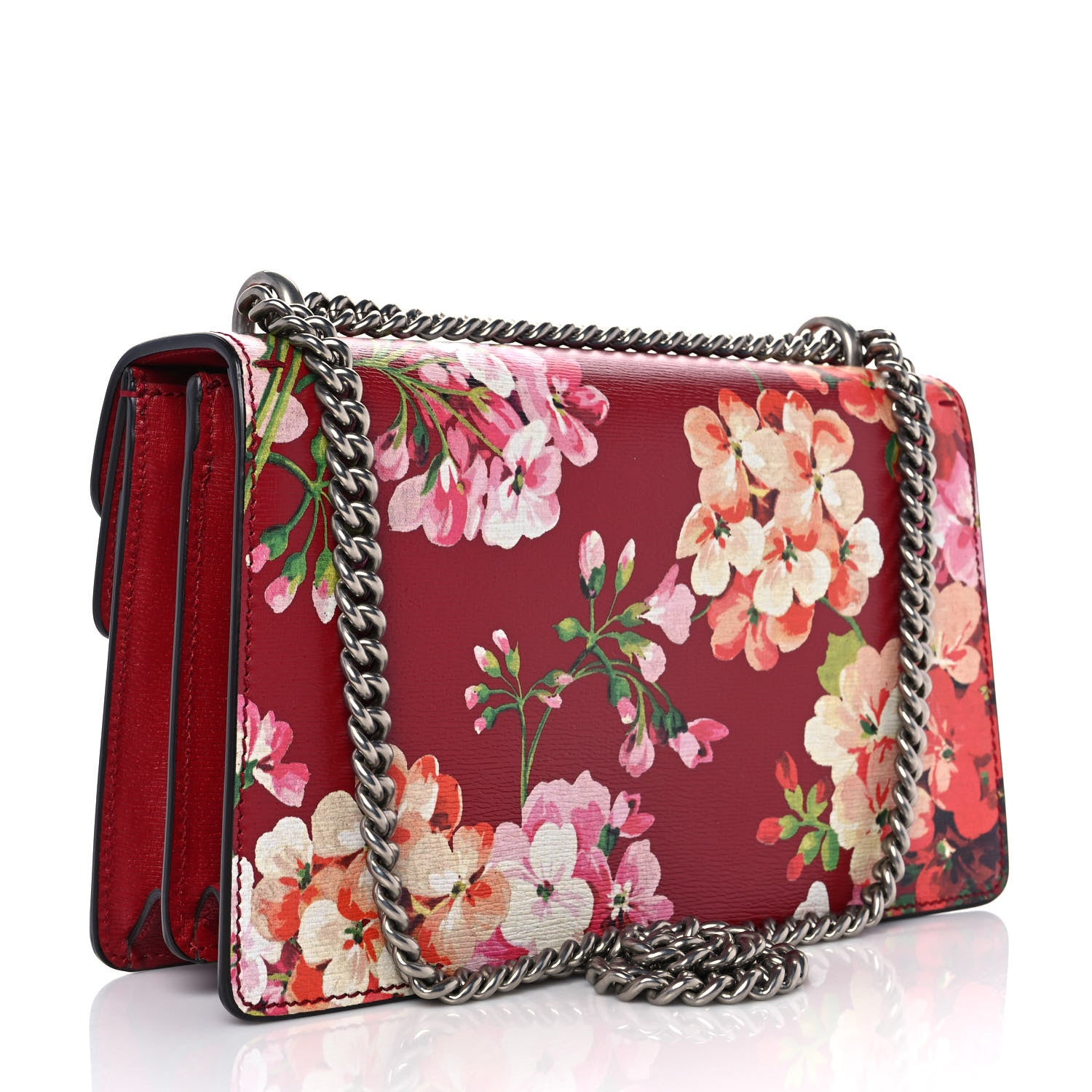 Gucci Calfskin Blooms Print Small Dionysus Shoulder Bag Romantic Cherry Multicolor 3 of 9