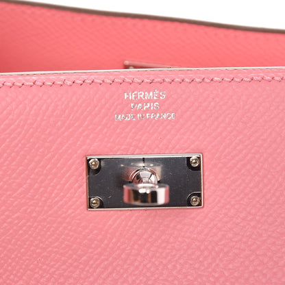 Hermes Epsom Medium Kelly Wallet Rose Confetti 5 of 9