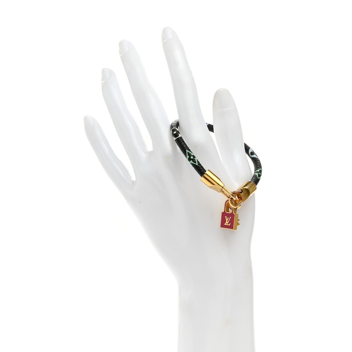 Monogram Multicolor Luck It Bracelet 19 Black