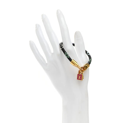 Louis Vuitton Monogram Multicolor Luck It Bracelet 19 Black 2 of 6