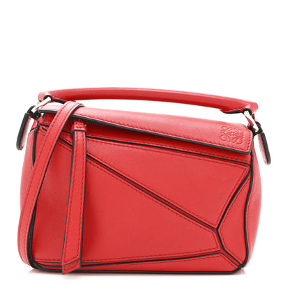 Loewe Calfskin Mini Puzzle Bag Pomodoro 1 of 10